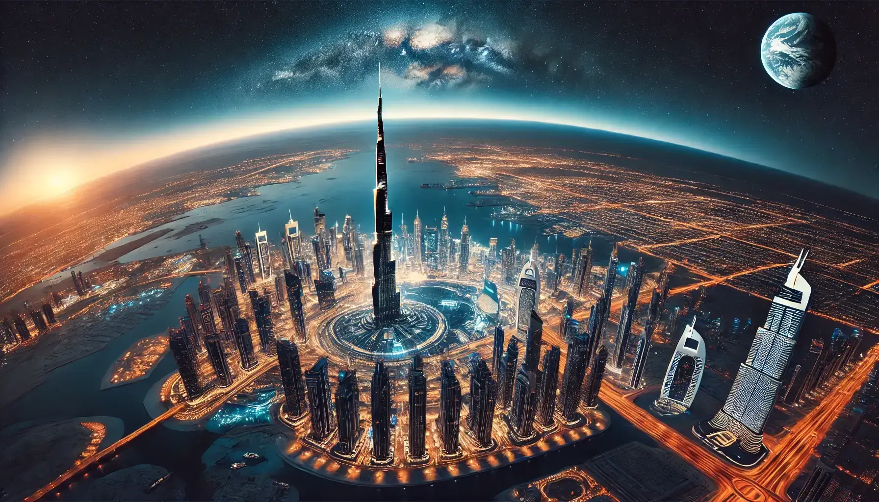 UAE Flag & Skyline - National Unity and Modern Emirati Identity